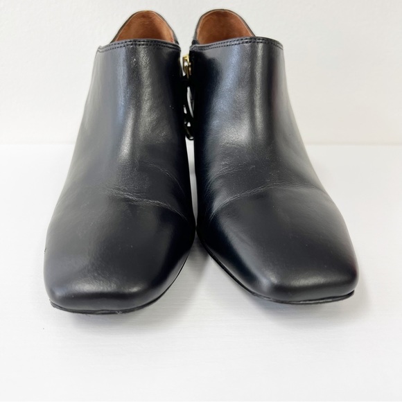 Vionic Linda Croc Leather Heeled Shootie Booties 7 - Picture 2 of 8